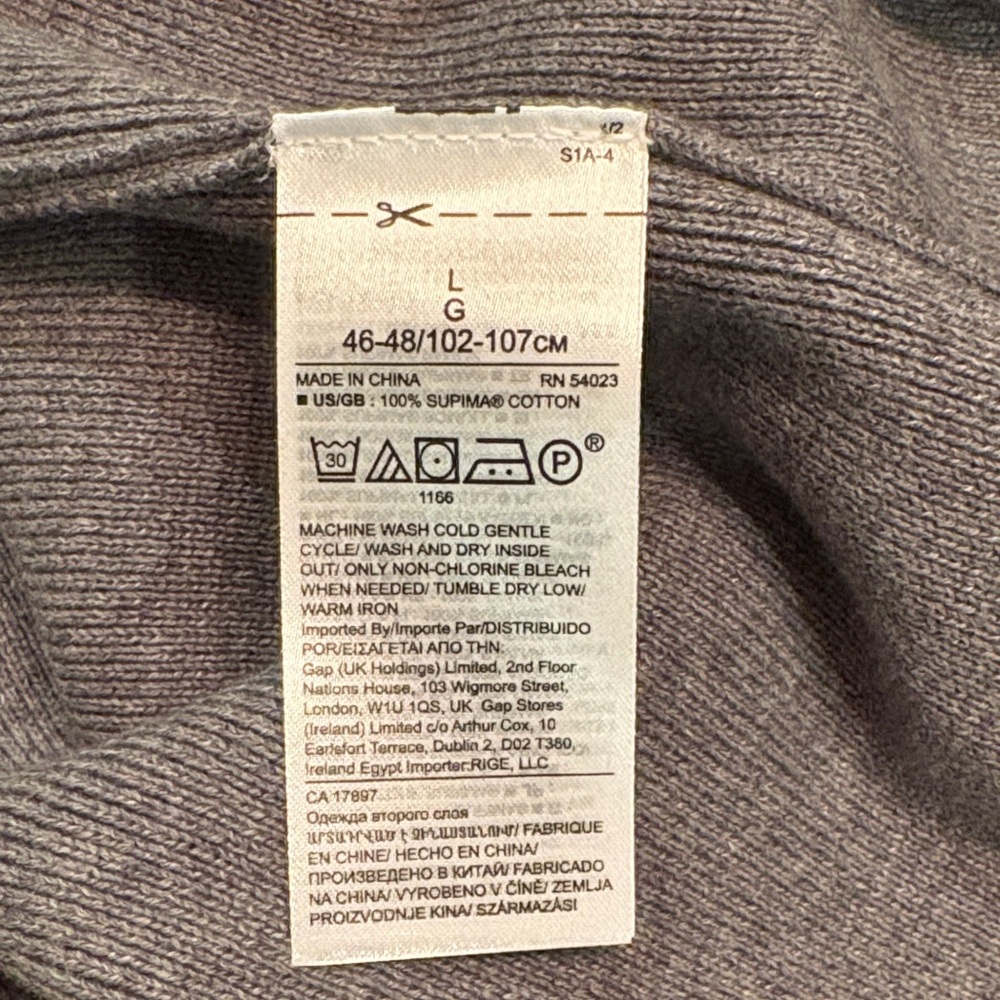 Banana Republic Charcoal MockTurtleneck Sweater- brand new!! - Picture 4 of 4